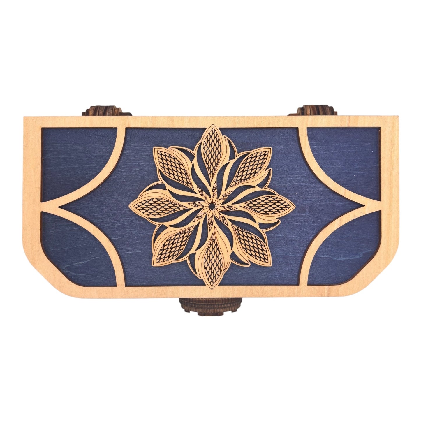 Coffre à trésor , boite en bois bijoux secrets avec mécanisme à engrenage sans casse tête fabrication artisanale et francaise decoration intérieur en gravure et decoupe laser