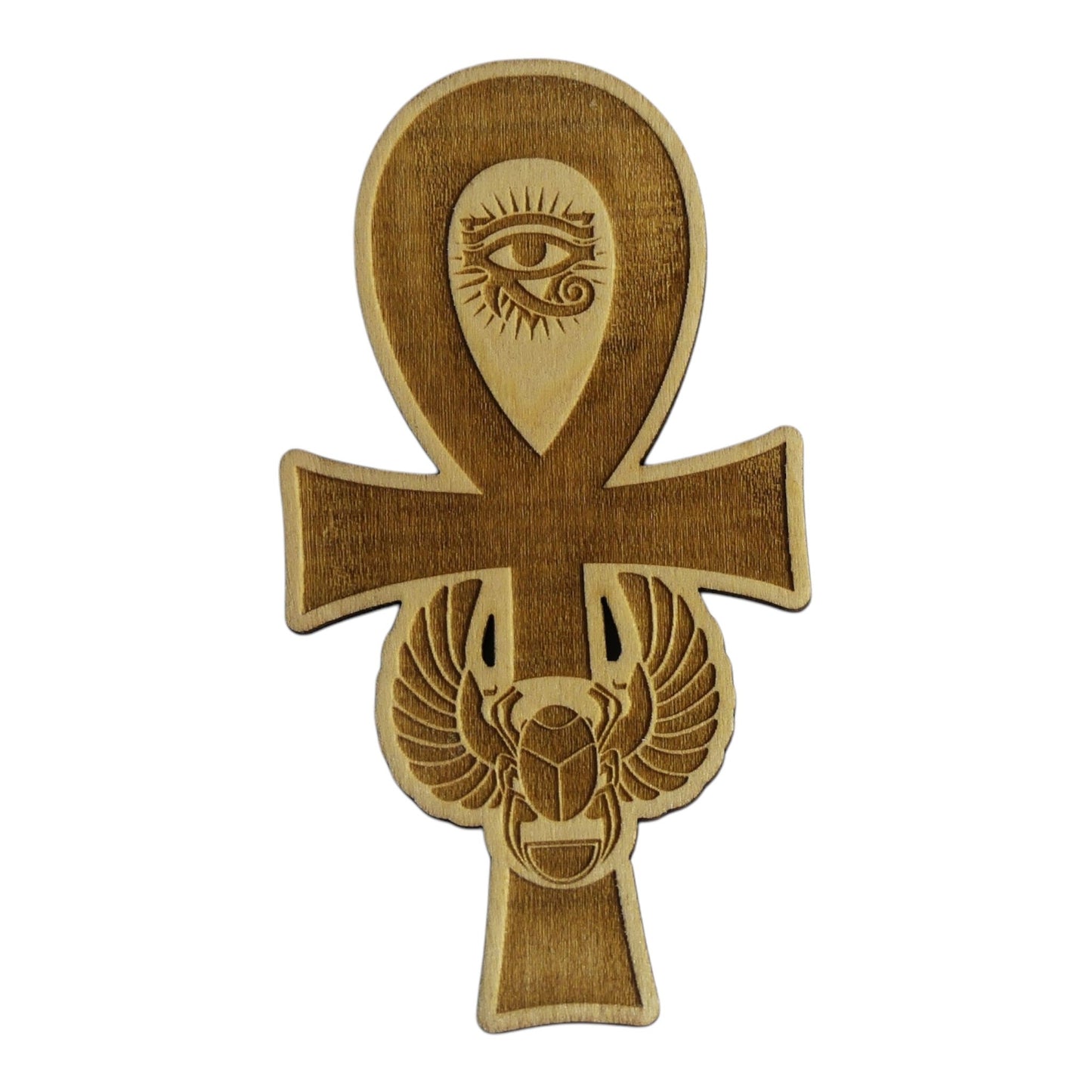 Croix de Hank rechargement fleur de vie , ésotérisme , symbole sacrés, bien être lithothérapie fabrication francaise et artisanale en gravure et découpe laser