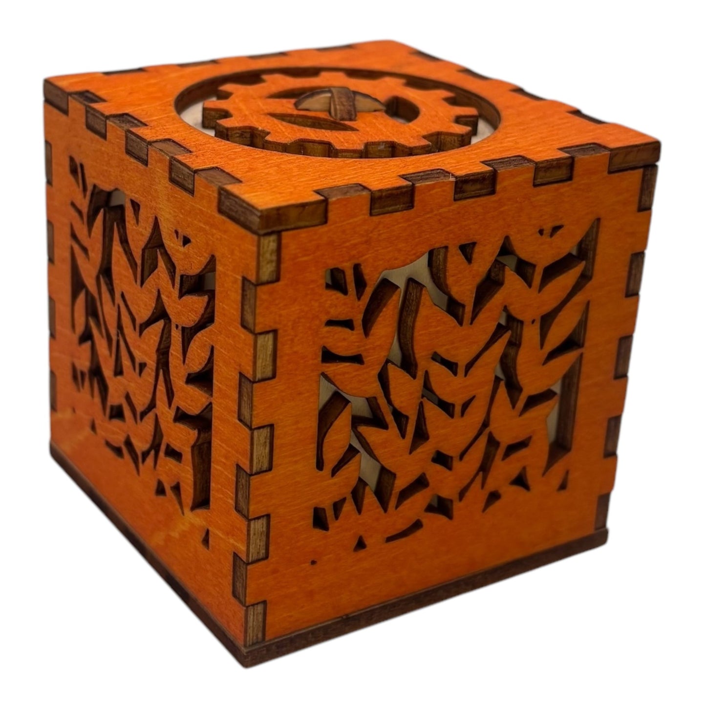 petite boite en bois avec engrenage , mécanisme caché , pas de casse tête, boite à bijoux ou à trésors fabrication francaise et artisanale