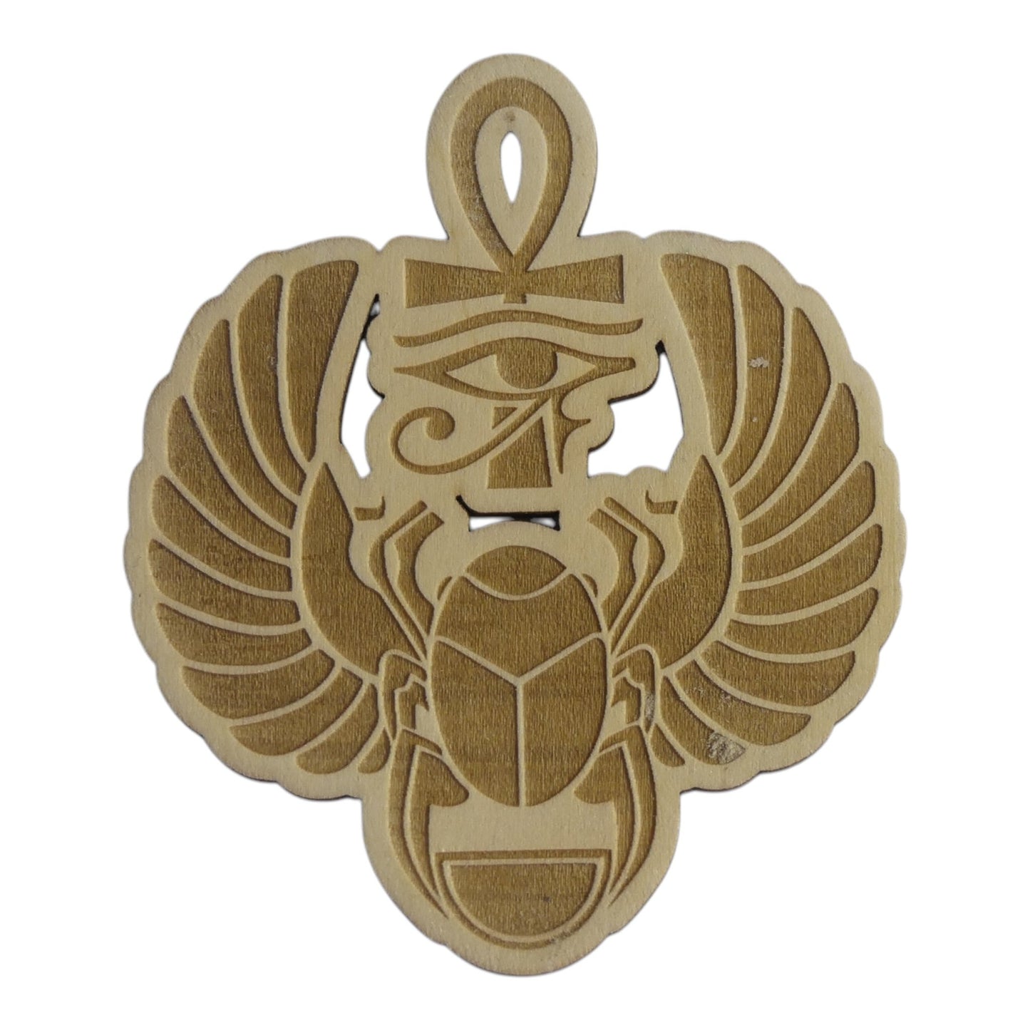 Scarabe, croix de Hank rechargement fleur de vie , ésotérisme , symbole sacrés, bien être lithothérapie fabrication francaise et artisanale en gravure et découpe laser