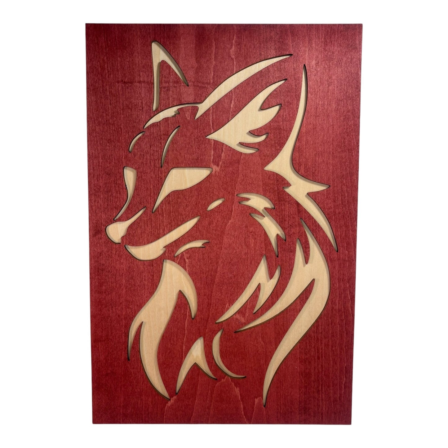 Tribal Style Wolf and Fox Painting Duo