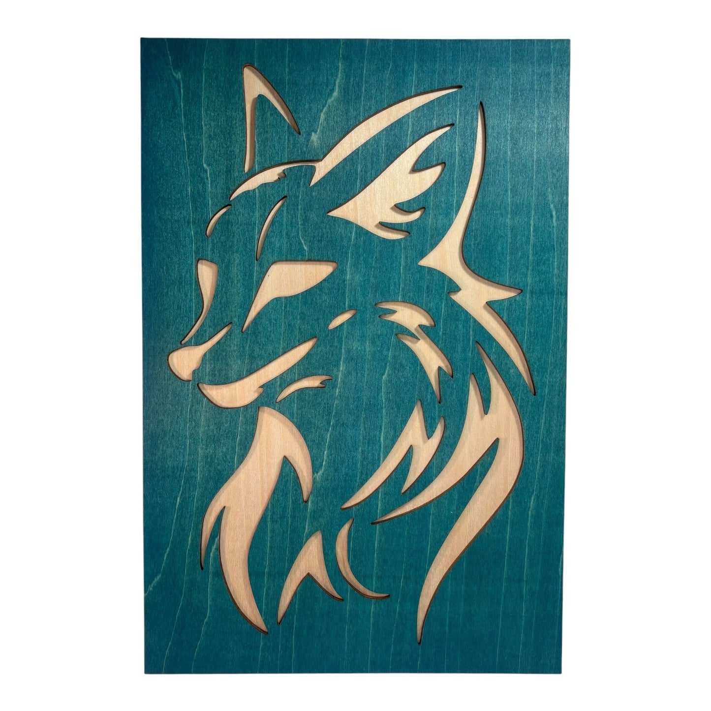 Tribal Style Wolf and Fox Painting Duo