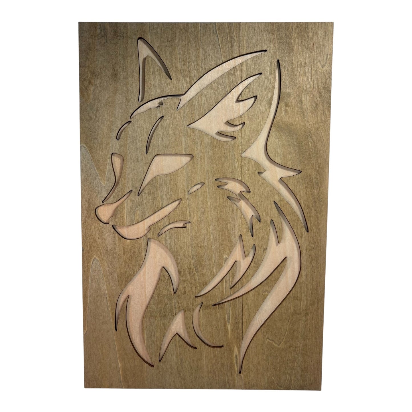 Tribal Style Wolf and Fox Painting Duo