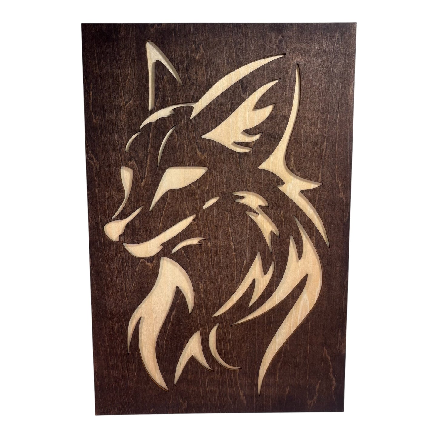 Tribal Style Wolf and Fox Painting Duo