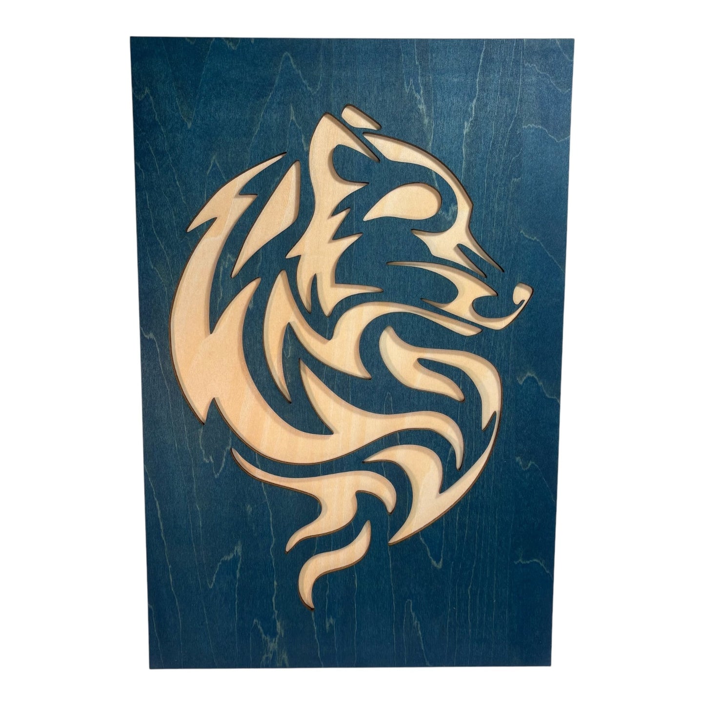 Tribal Style Wolf and Fox Painting Duo