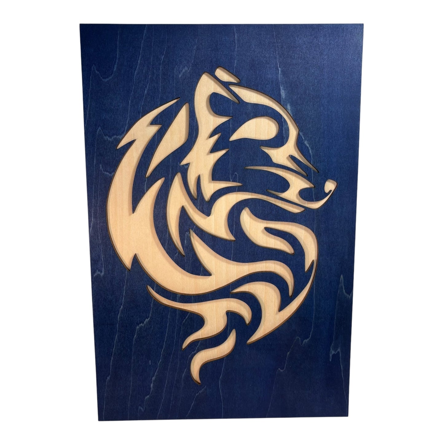 Tribal Style Wolf and Fox Painting Duo